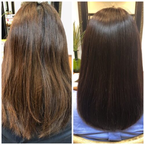 ノンジアミンカラーのダークアッシュ