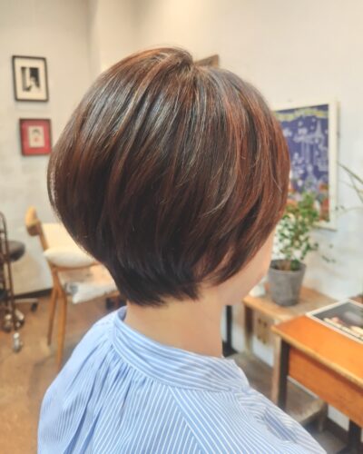 大人可愛い50代髪型ショート